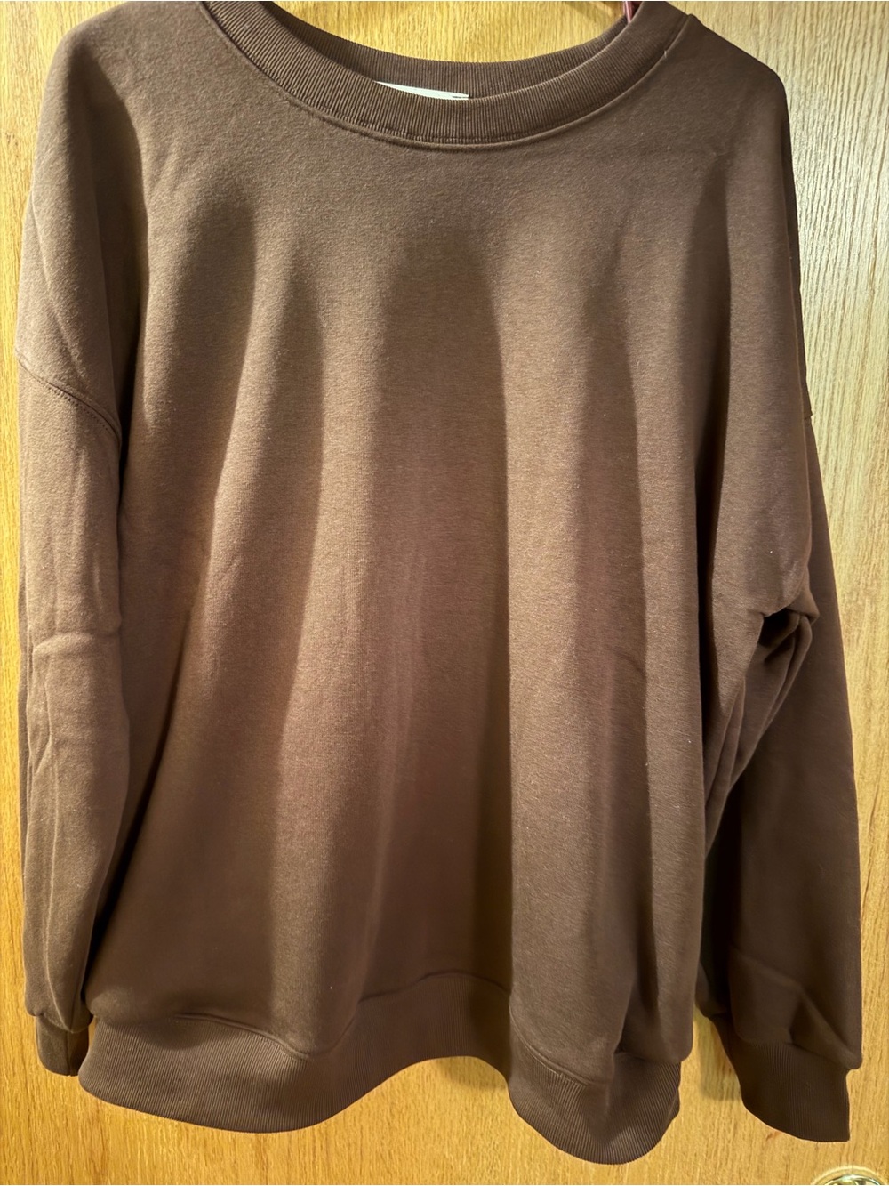 Zenana Outfitters Chocolate Brown Crewneck Sweatshirt